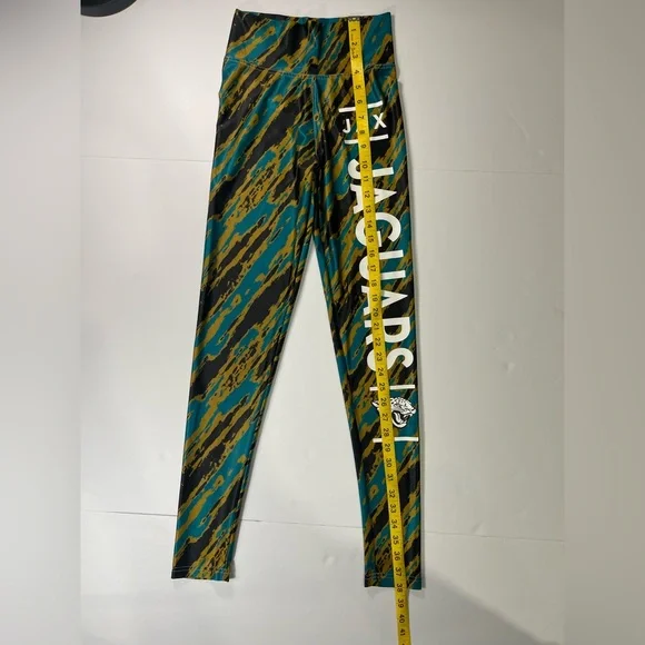 NFL Football Team Apparel Jacksonville Jaguars Stripes Women's Leggings Size S - Picture 5 of 9